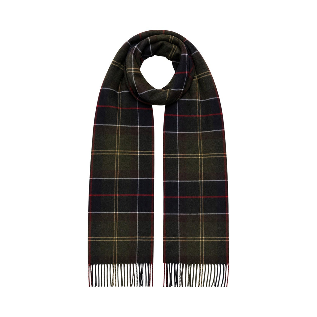 Barbour — Men's Green Galingale Tartan Scarf — view 3