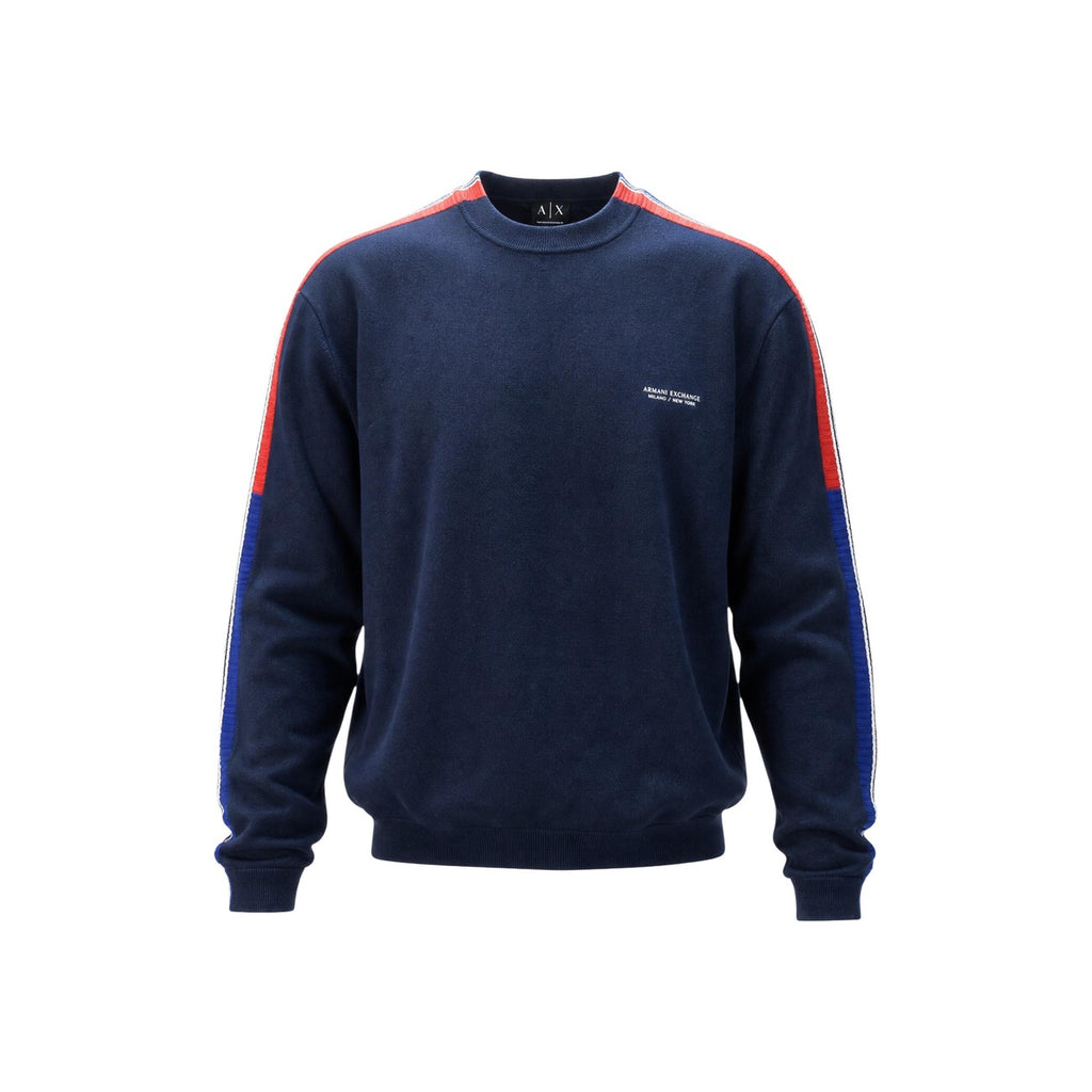 Armani Exchange — Men's blue cotton sweater