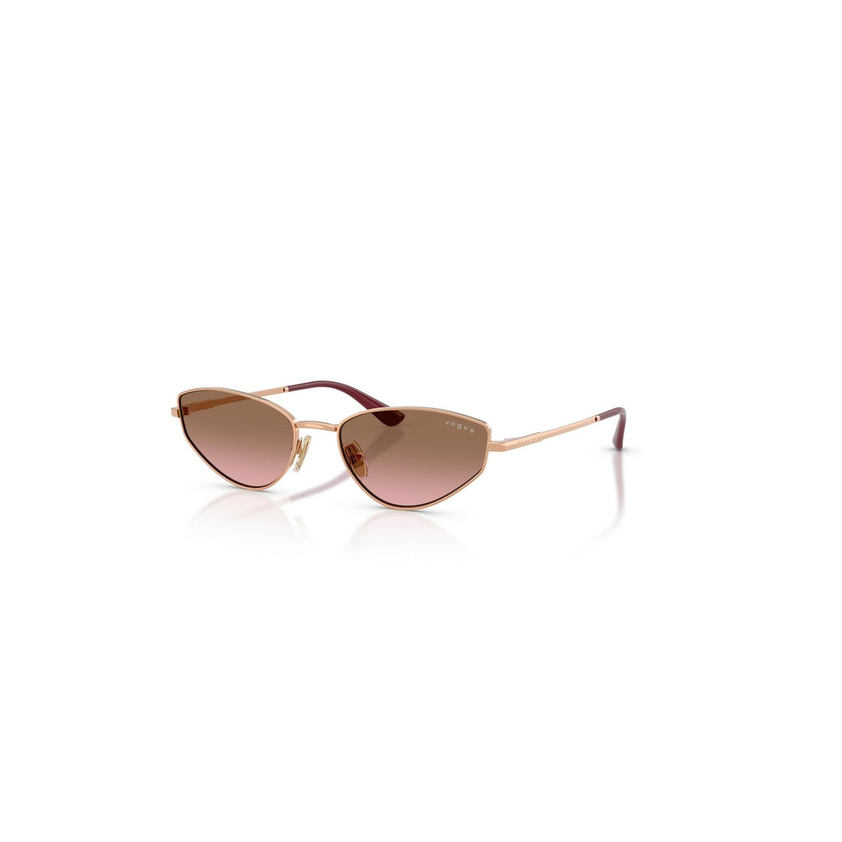 Vogue Eyewear — Damen-Sonnenbrille aus schwarzem Metall — Ansicht 4