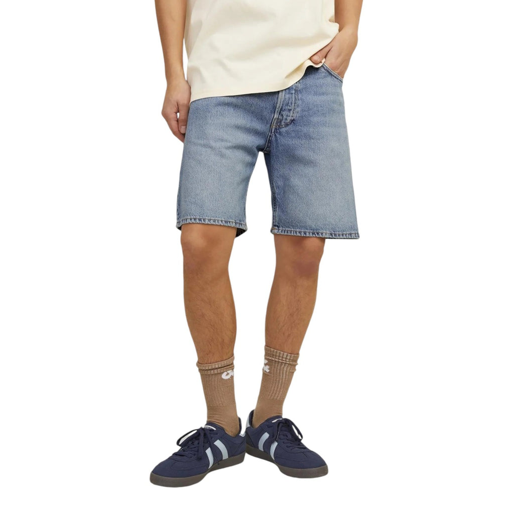 Jack & Jones — Short en jean JJIChris JJCooper bleu clair homme — vue 3