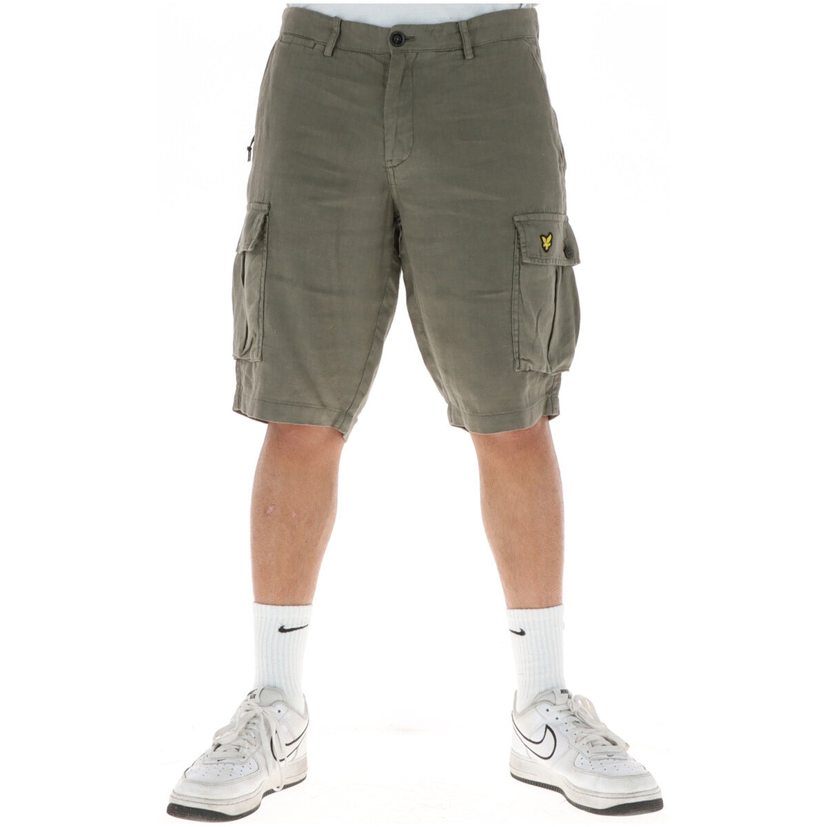 Lyle & Scott — Bermuda en lin homme — vue 4