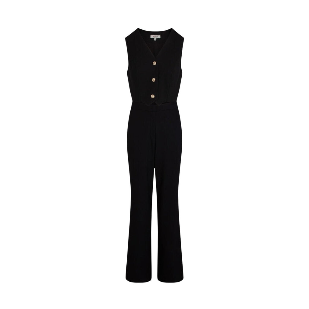Morgan — Survetements col V noir femme — vue 4