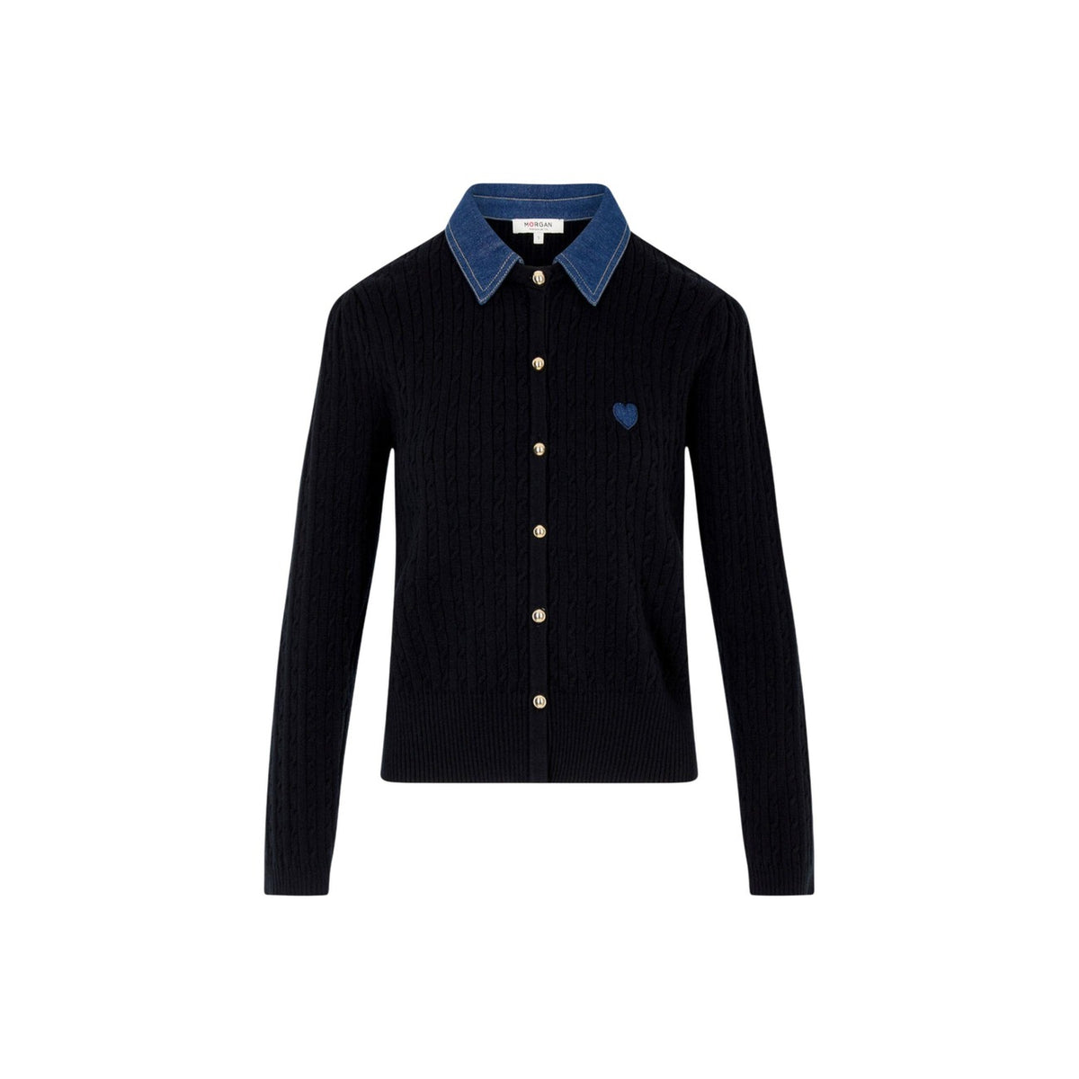 Morgan — Women’s black sweater — view 2