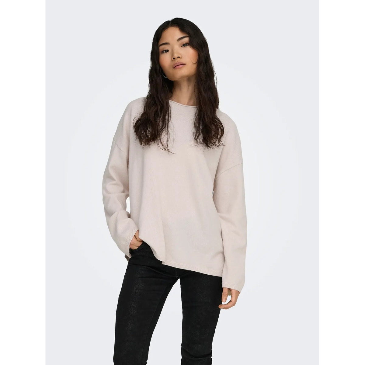 Only — ONLLOYAL women's round neck knit sweater