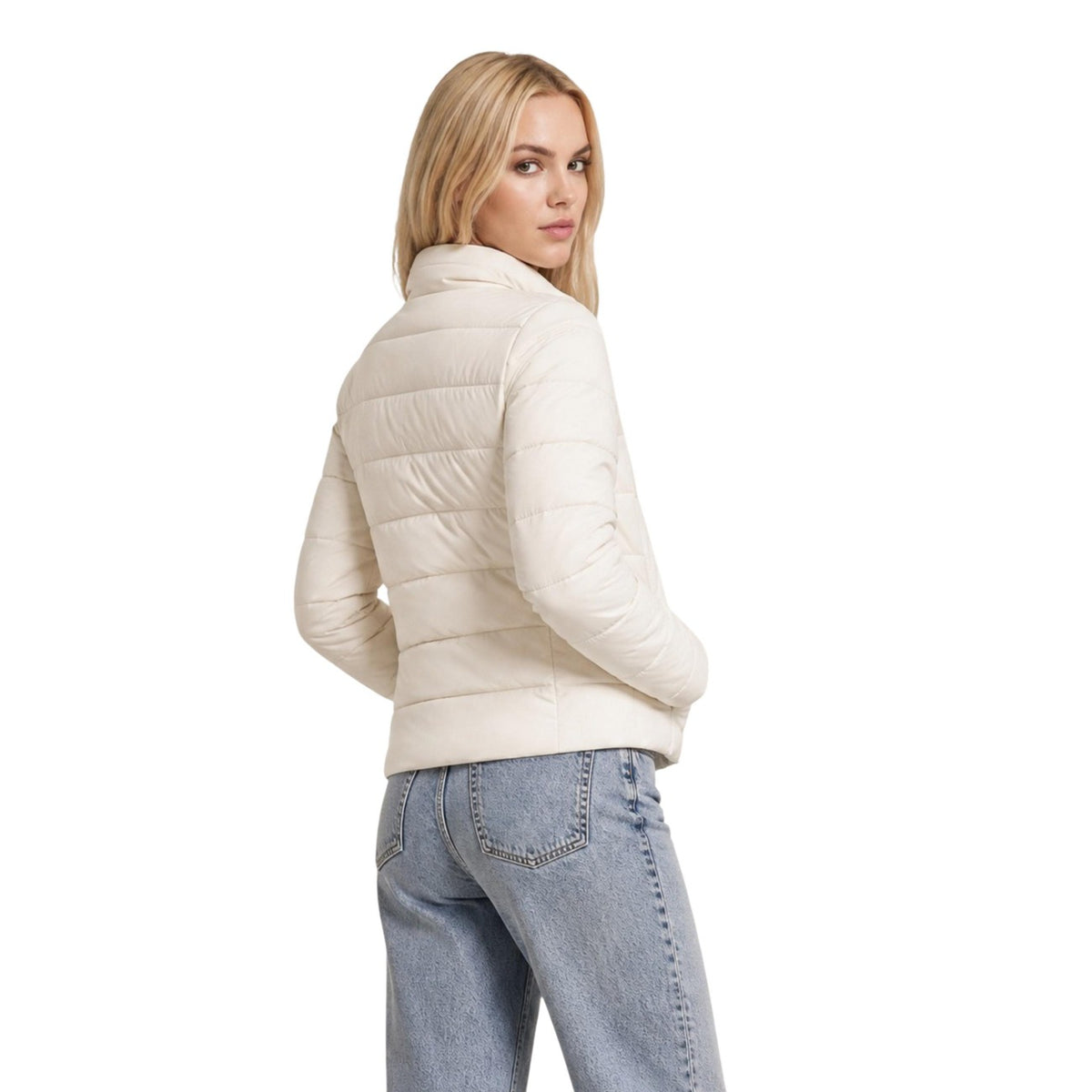 Guess — Veste Solid Heavy Diann femme - coloris blanc — vue 4