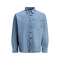 Jack & Jones — Men's Relaxed Fit Blue Denim Overshirt