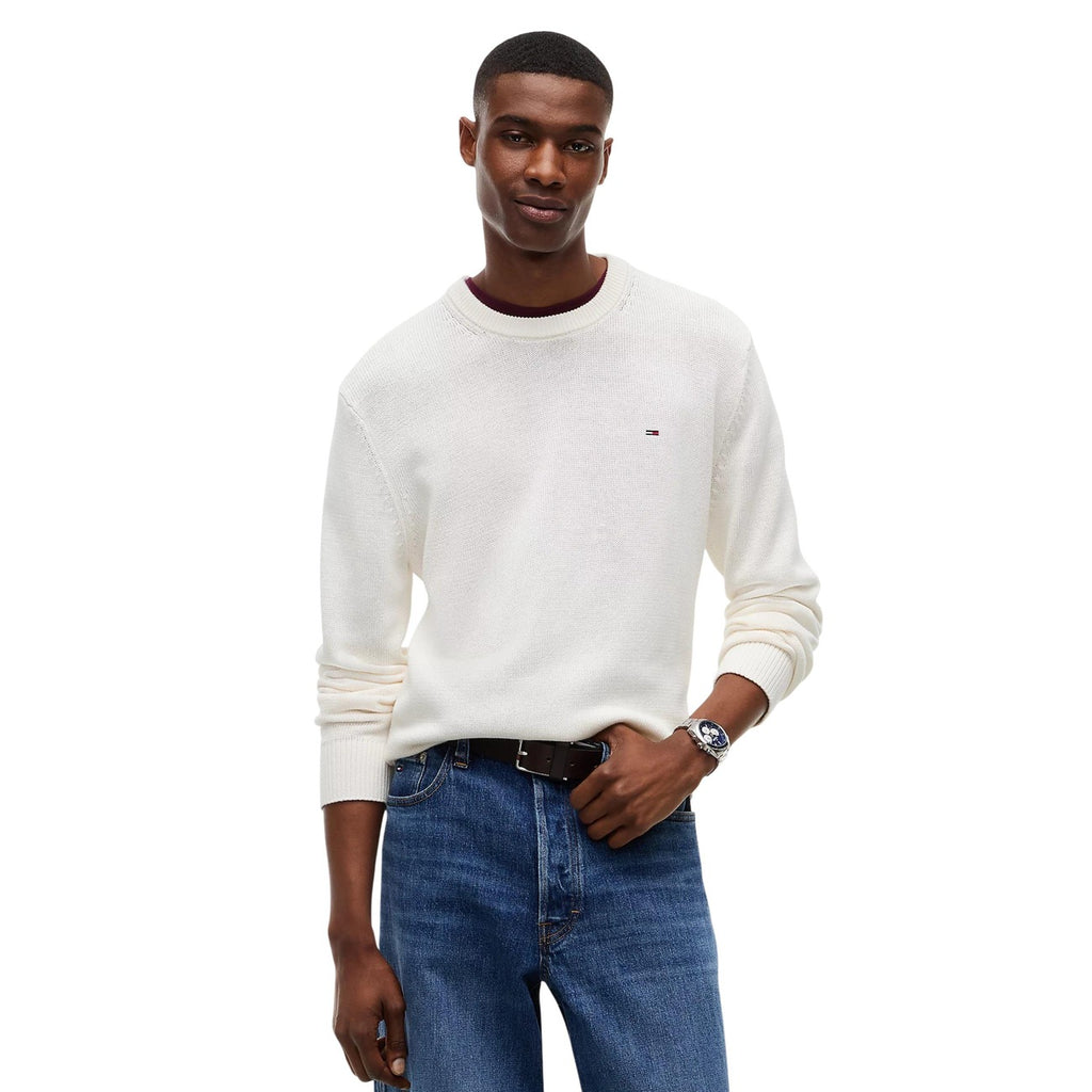 Tommy Jeans — TJM Slim Ess Sweater für Herren in Weiß