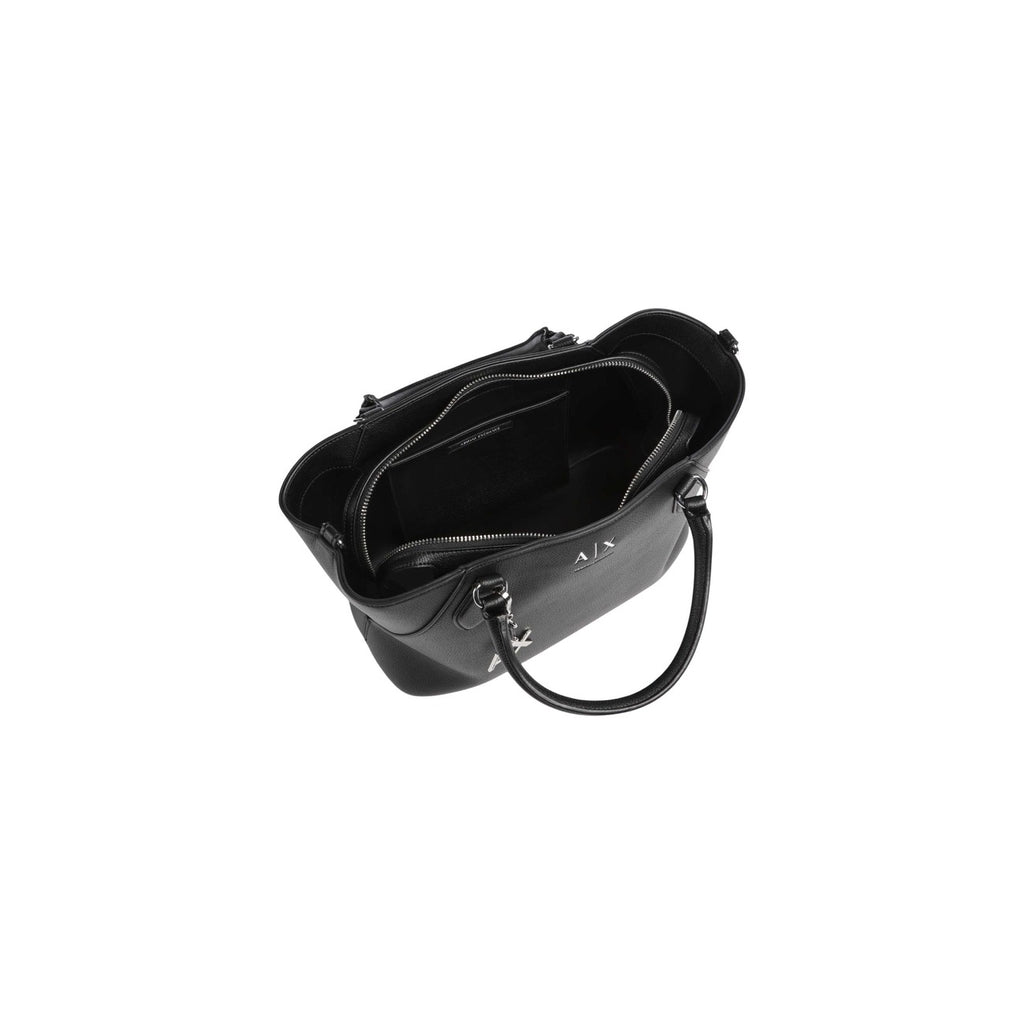 Armani Exchange — Sac shopper noir femme — vue 4