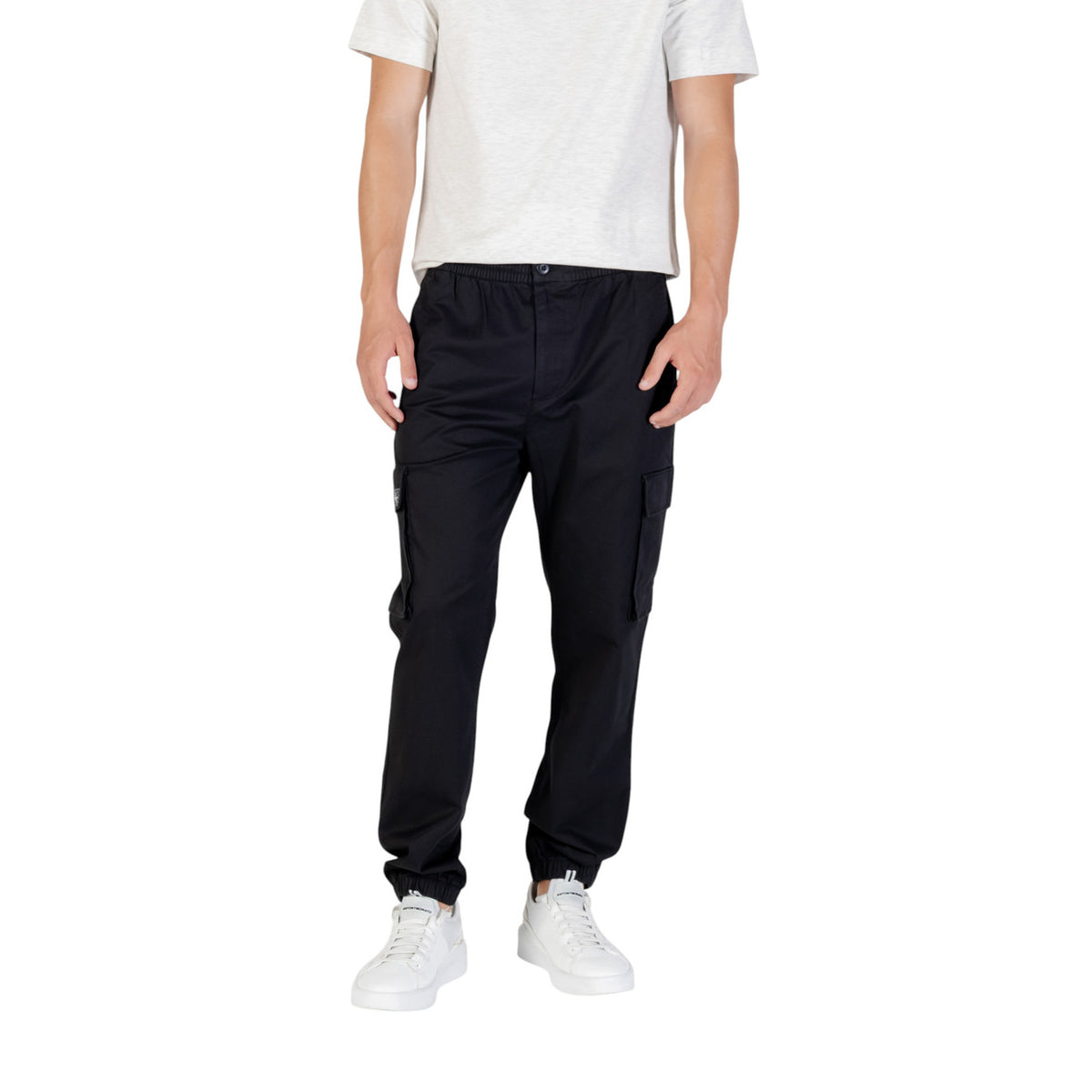 Calvin Klein Jeans — Pantalon LV04RD608G beige stretch homme — vue 5