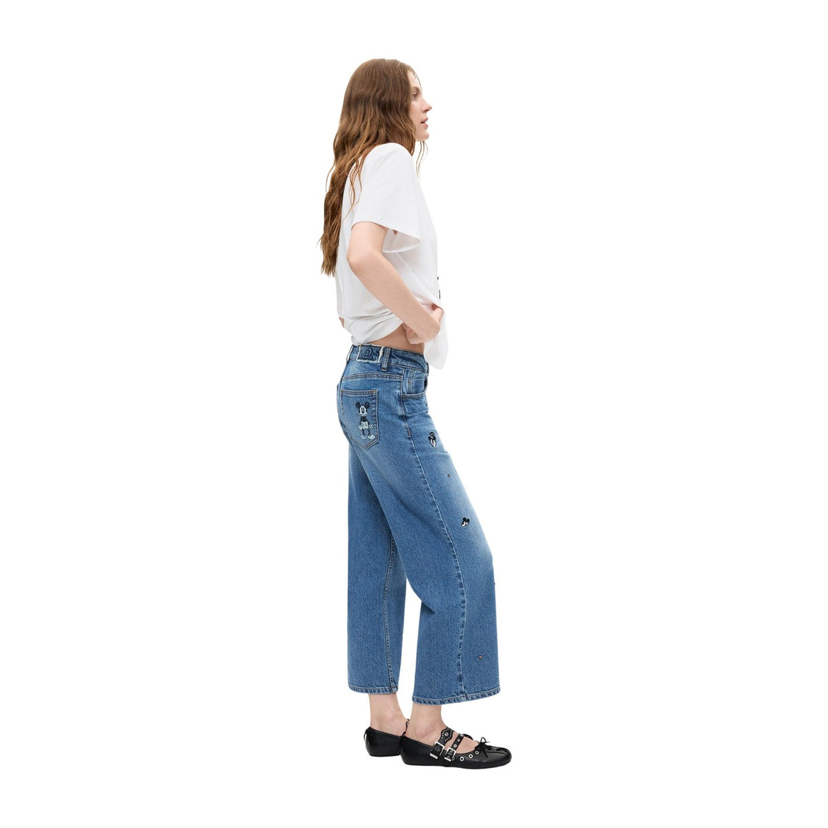 Desigual — Women’s blue Mickeym denim jeans — view 5