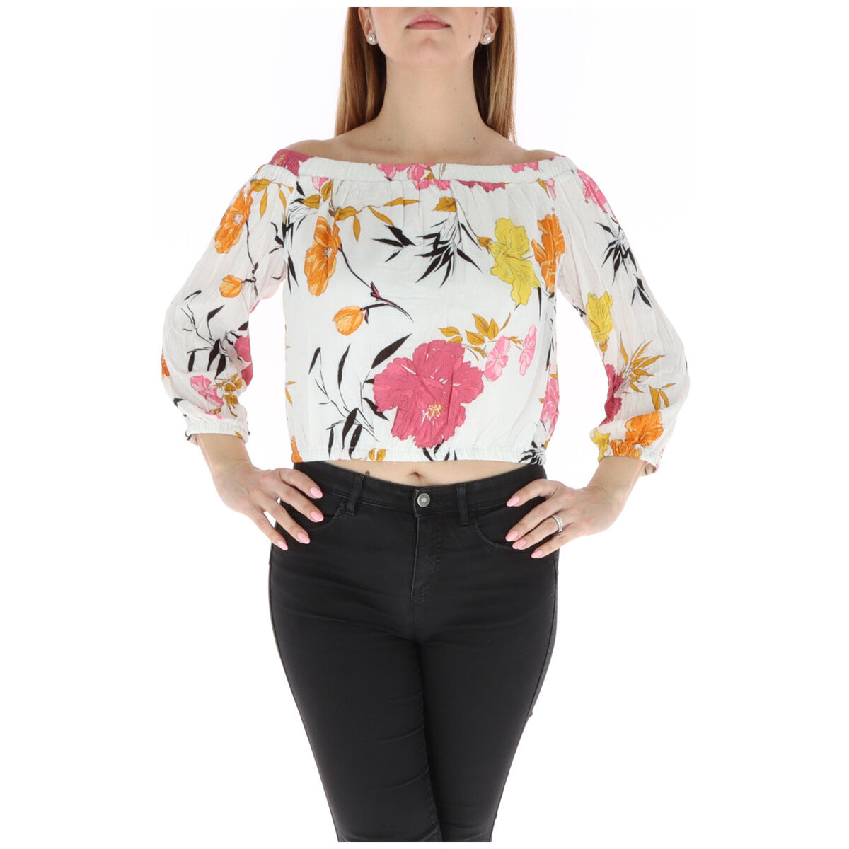 Guess — Top W91h82rbnz0 femme - coloris blanc