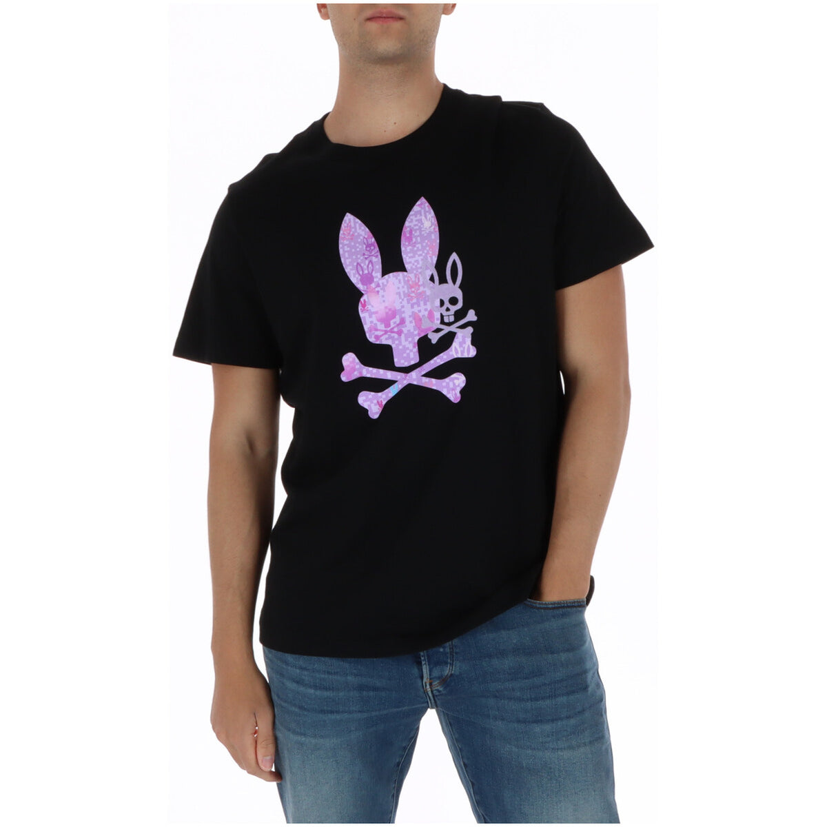 Psycho Bunny – T-Shirt MT0200249 Schwarz Herren