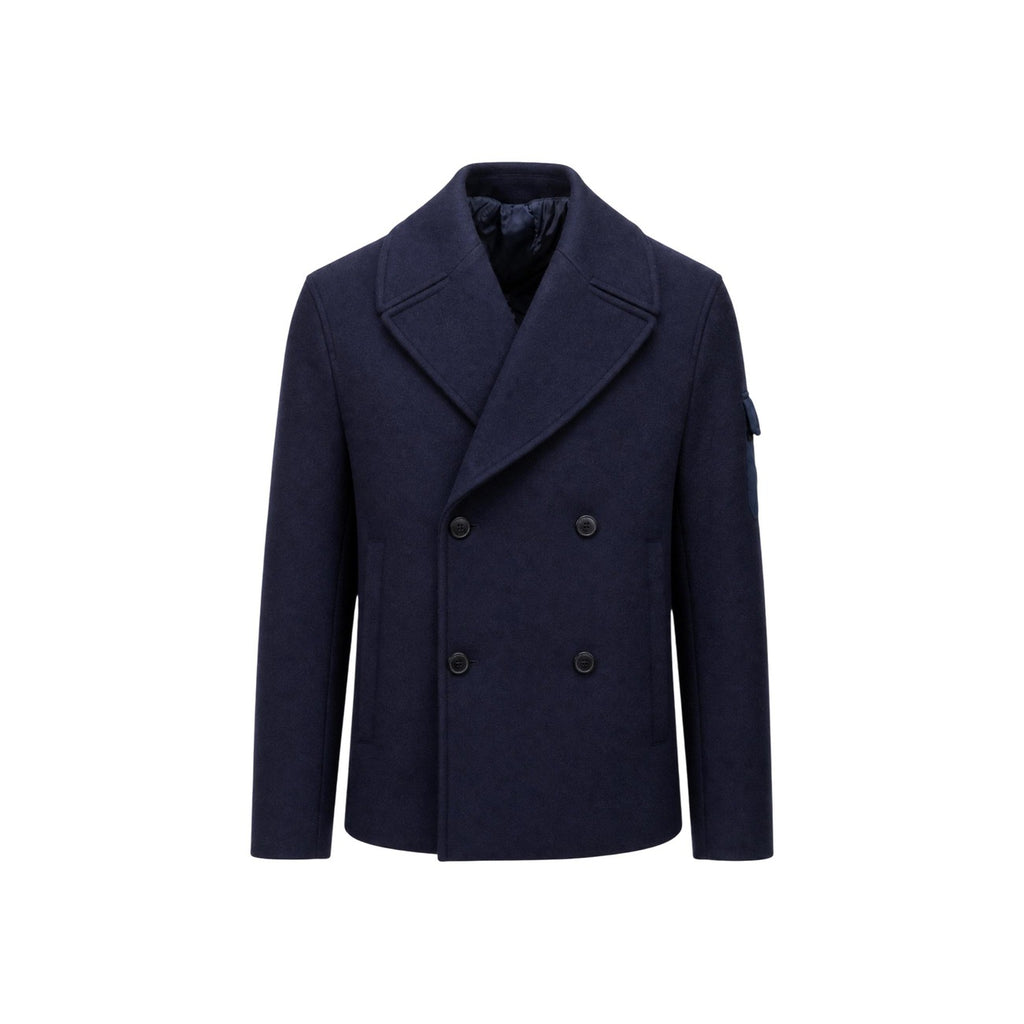 Armani Exchange — Men’s blue wool blend jacket — view 4