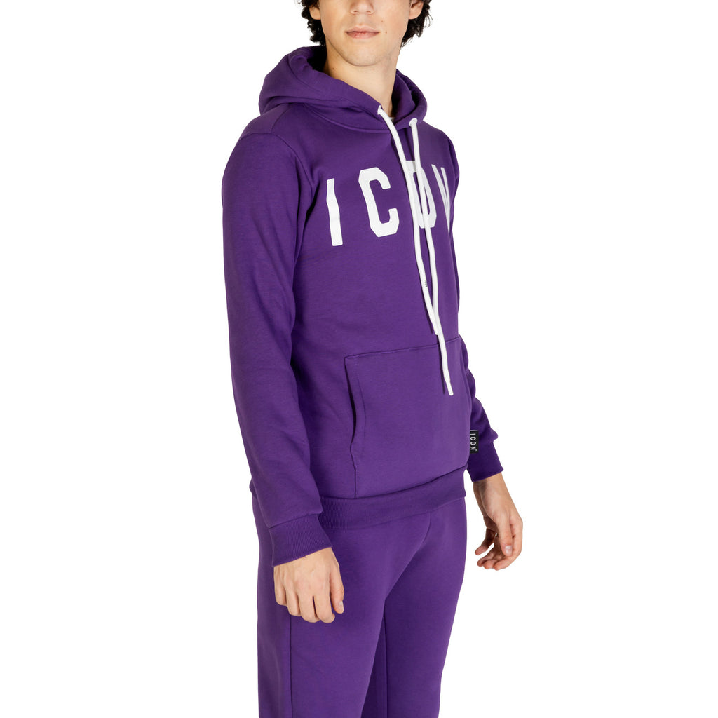 Icon — Sweat à capuche IU9016FC violet homme — vue 4