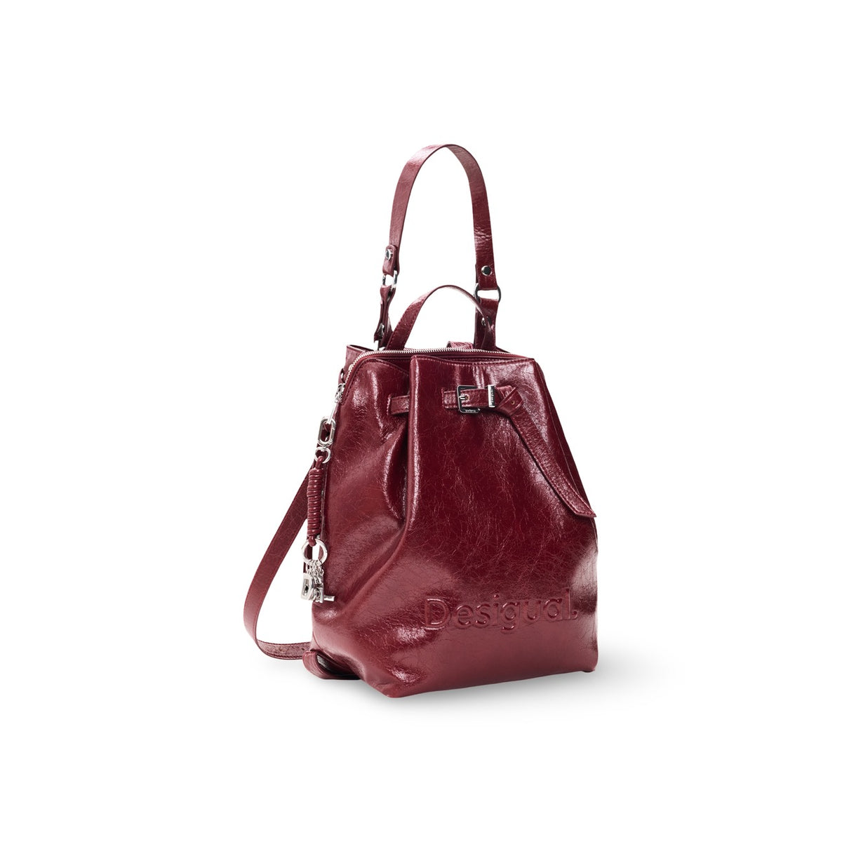 Desigual — Half Logo Luena Nf red bag for women — view 2
