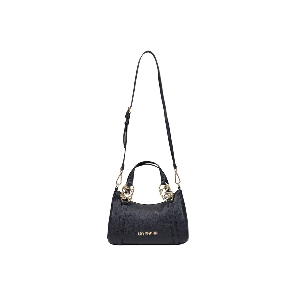 Love Moschino — Women's black shoulder bag 27 × 16 × 13 cm — view 4