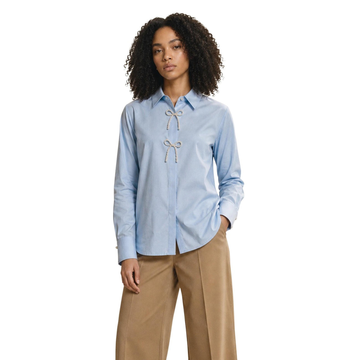 Only — Chemise ONLALLEGRA bleu clair femme