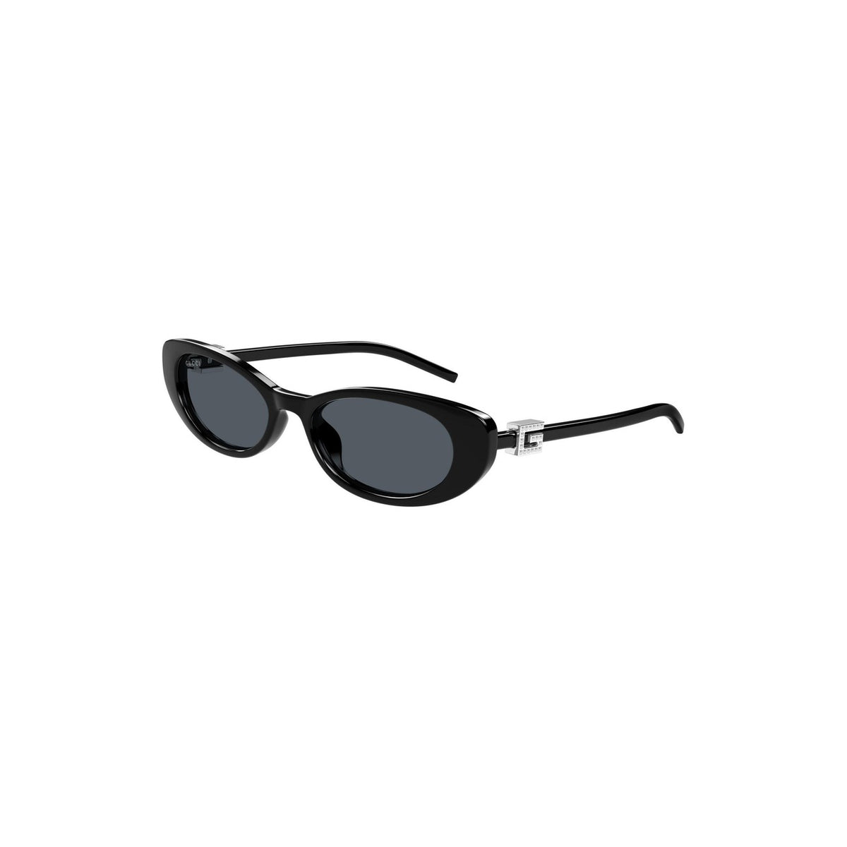 Gucci — Lunettes de soleil en acétate noir 52 mm femme — vue 3