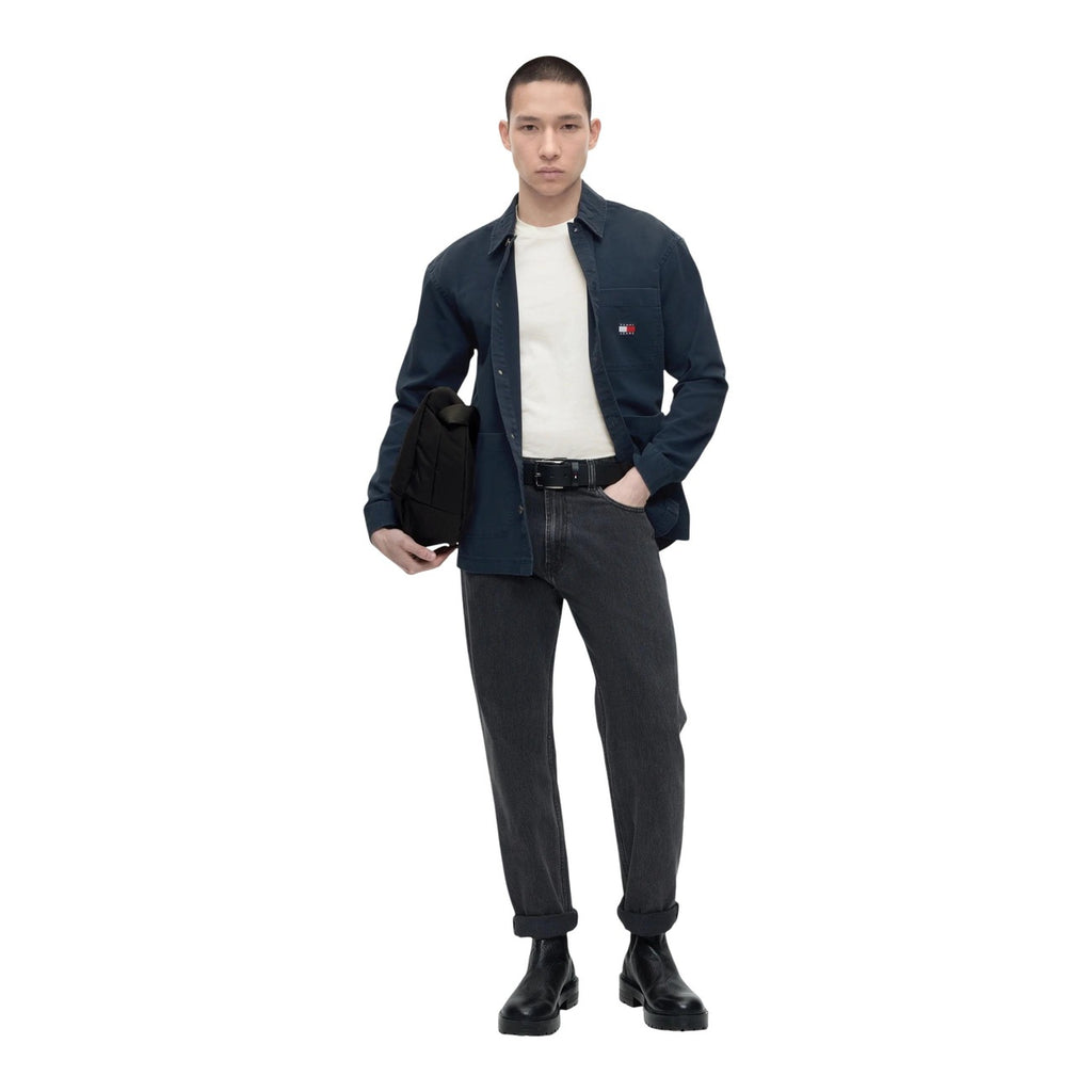 Tommy Jeans — Blauw overhemd van biologisch katoen met zakken voor heren — afbeelding 3