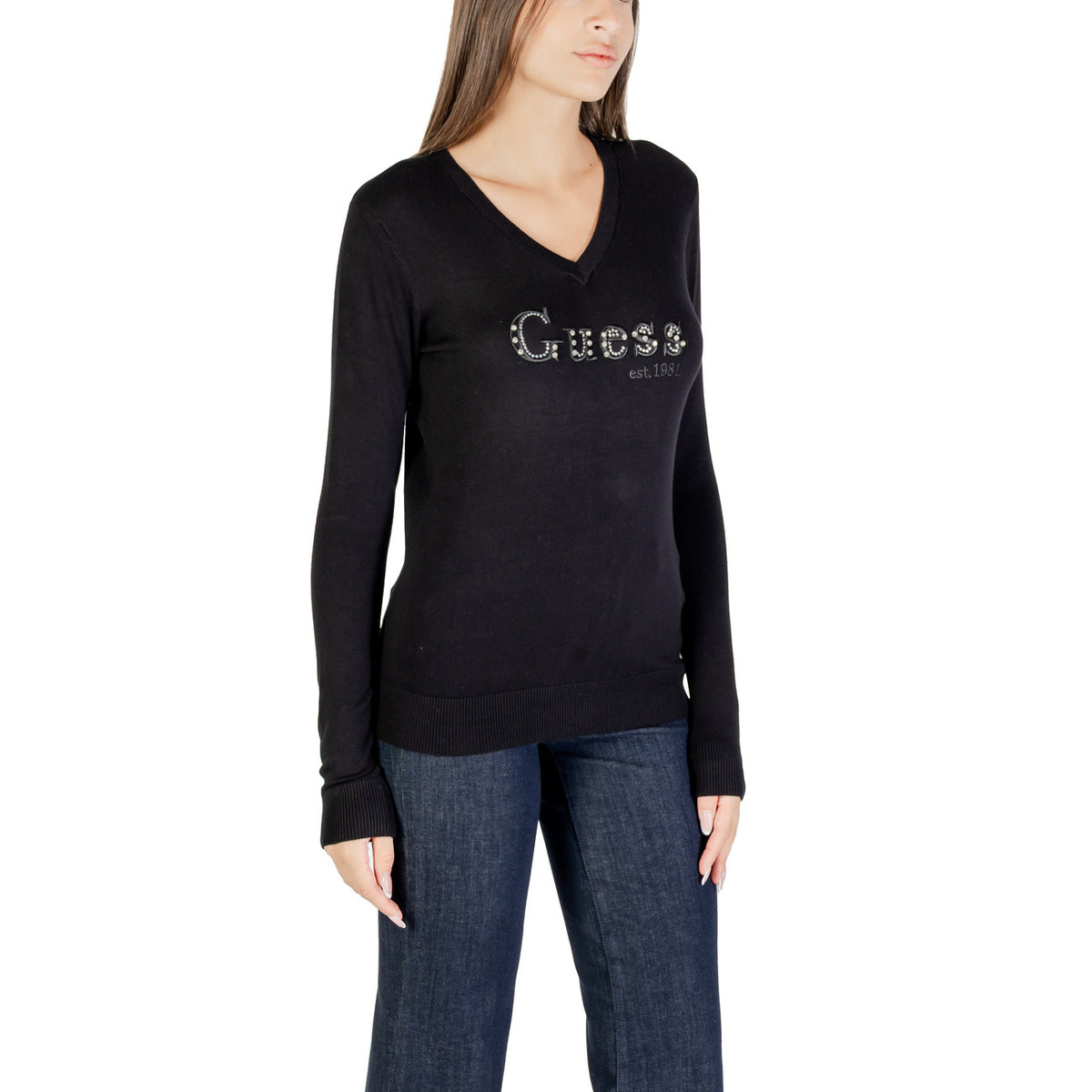 Guess — Pull W5yr24 Z2nq2 femme - coloris noir — vue 3
