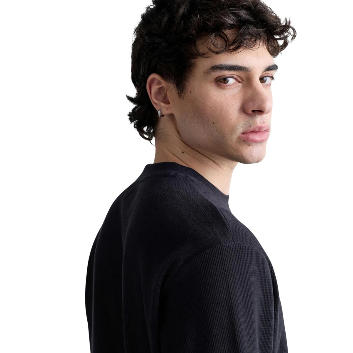 Replay — Men’s black embossed t-shirt — view 4