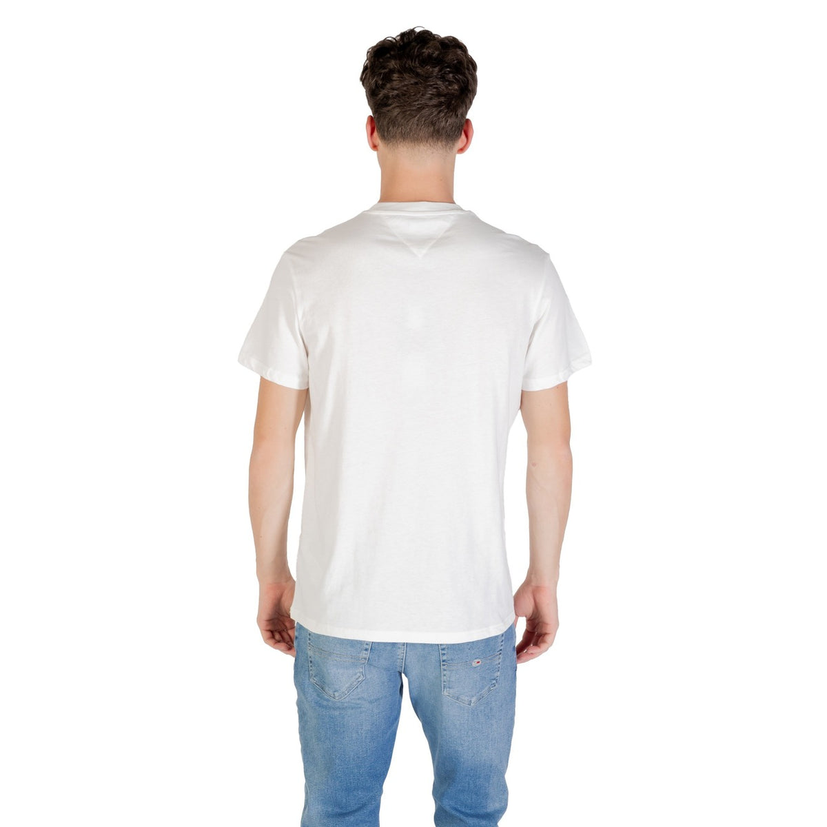 Tommy Jeans — T-shirt beige en coton bio homme — vue 2