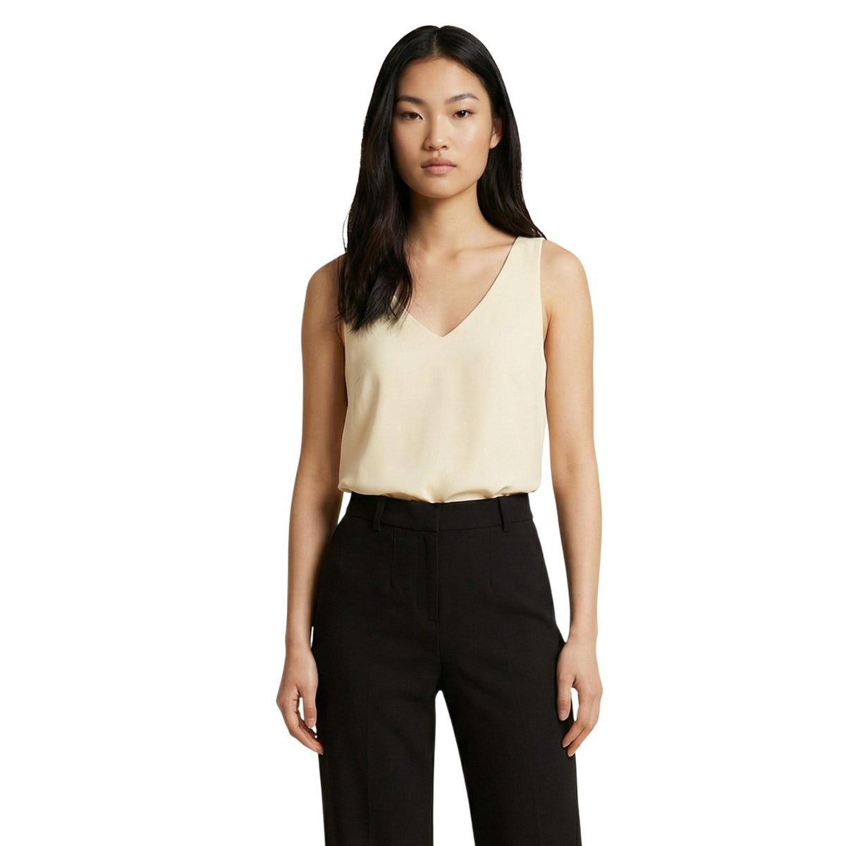 Artigli — Top satiné col V femme ACCN004964 — vue 6