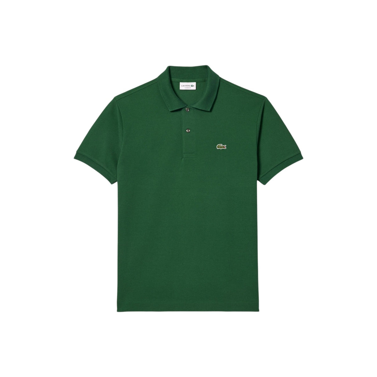 Lacoste — Polo vert olive en coton homme — vue 5