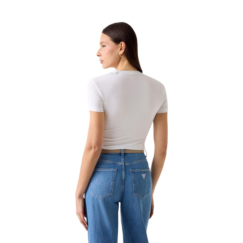 Guess — T-shirt New Ss Cn Mini Logo femme — vue 3