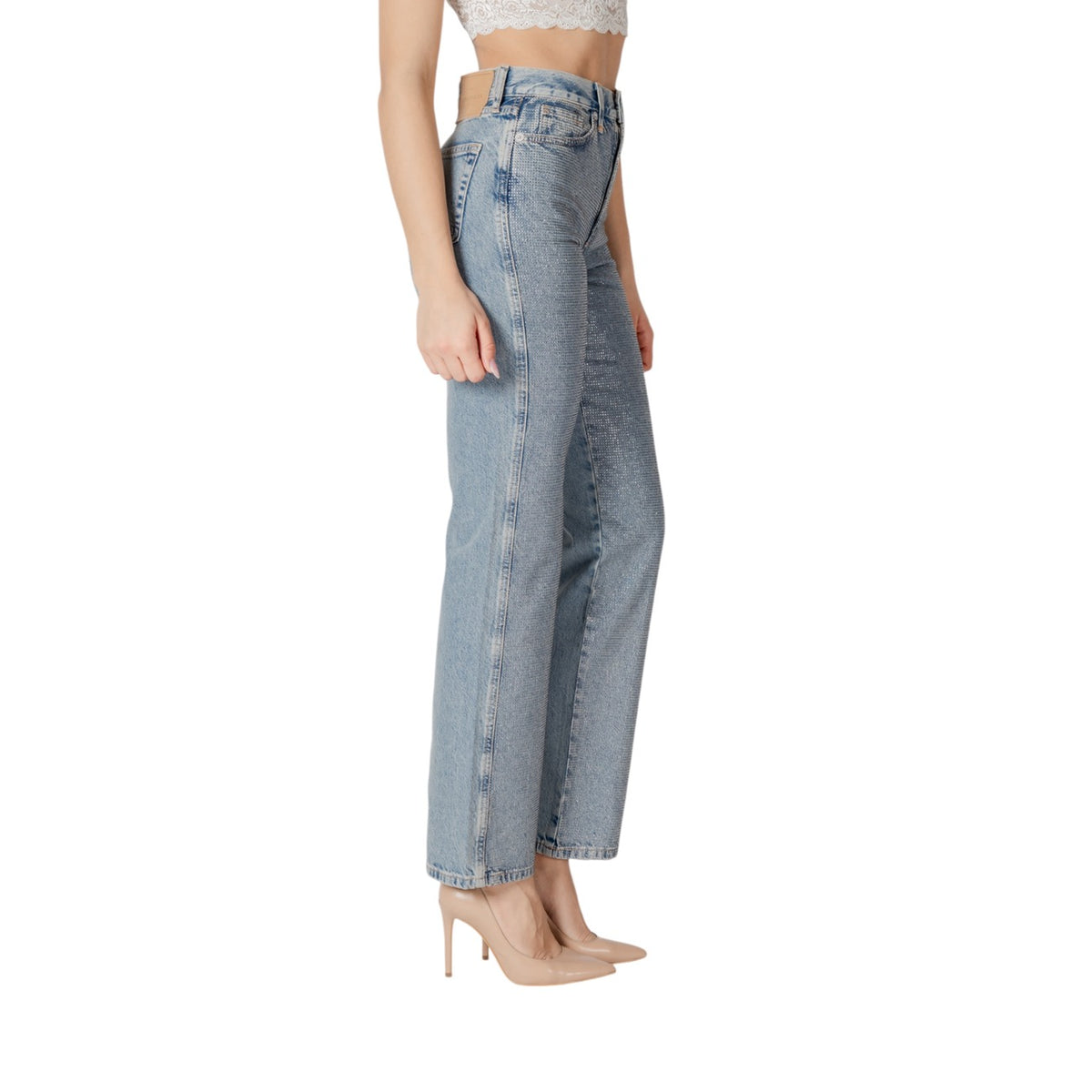 Only — Jean réf. 15341019 bleu clair femme — vue 4