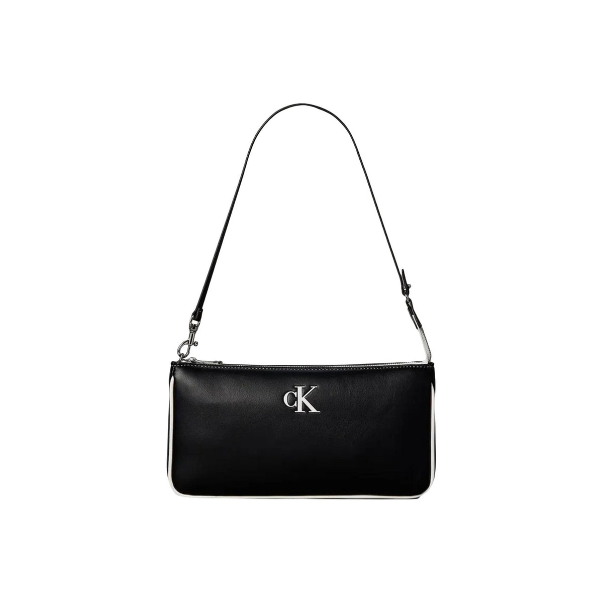 Calvin Klein — Sac noir réf. CONTRAST CK CONVERTIBLE POUCH femme