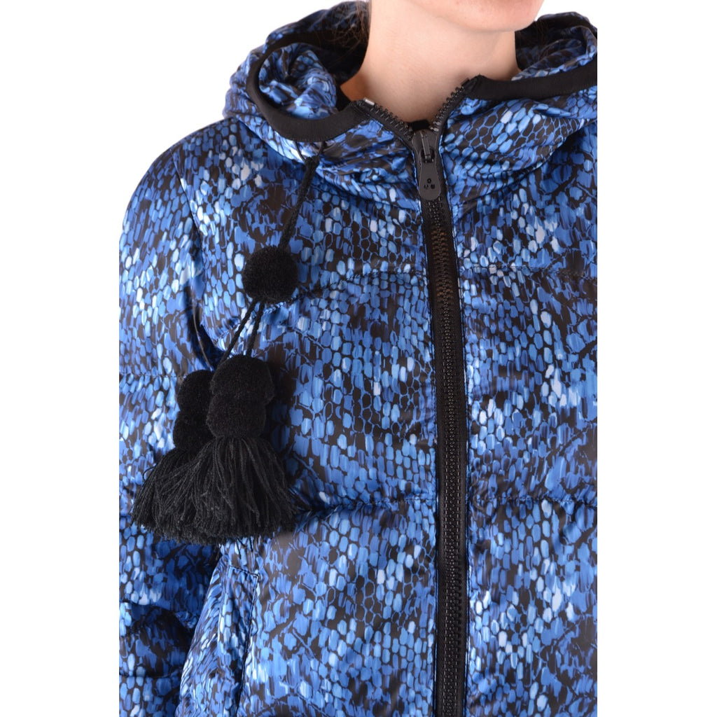 Peuterey — Doudoune bleue à capuche femme — vue 5