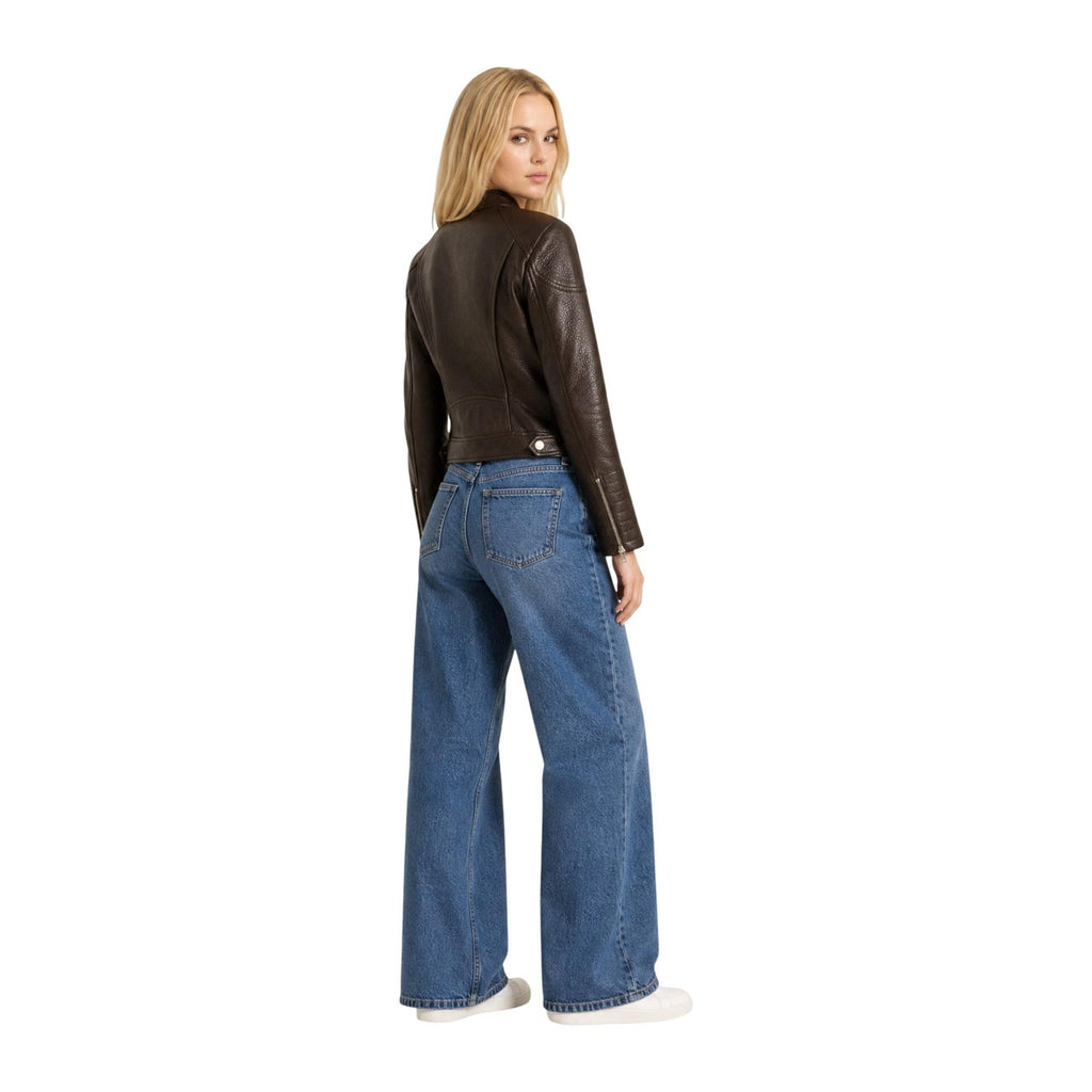 Guess — jas Marlene Caribou Pu M voor dames - kleur bruin — afbeelding 4