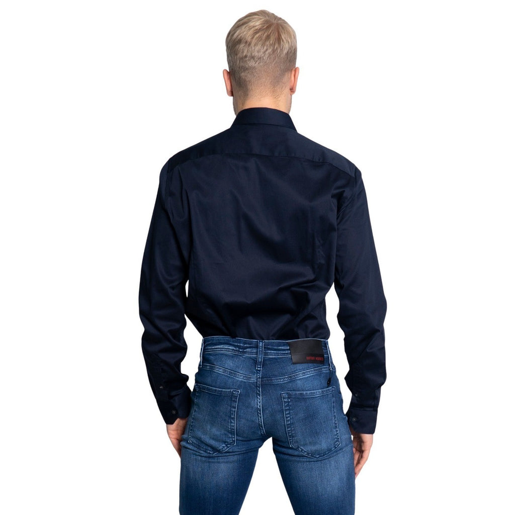 Armani Exchange — Chemise stretch 8NZCBD bleue homme — vue 2