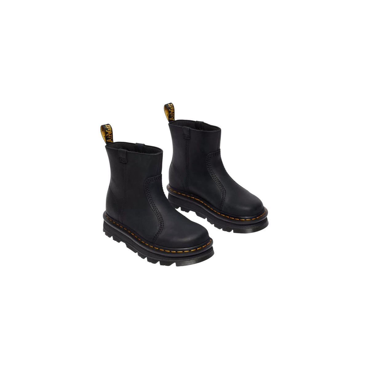 Dr. Martens — Bottes réf. 42662001 en cuir noir femme — vue 3