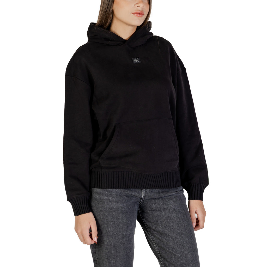 Calvin Klein Jeans — Sweat à capuche LV047D232G noir femme — vue 3