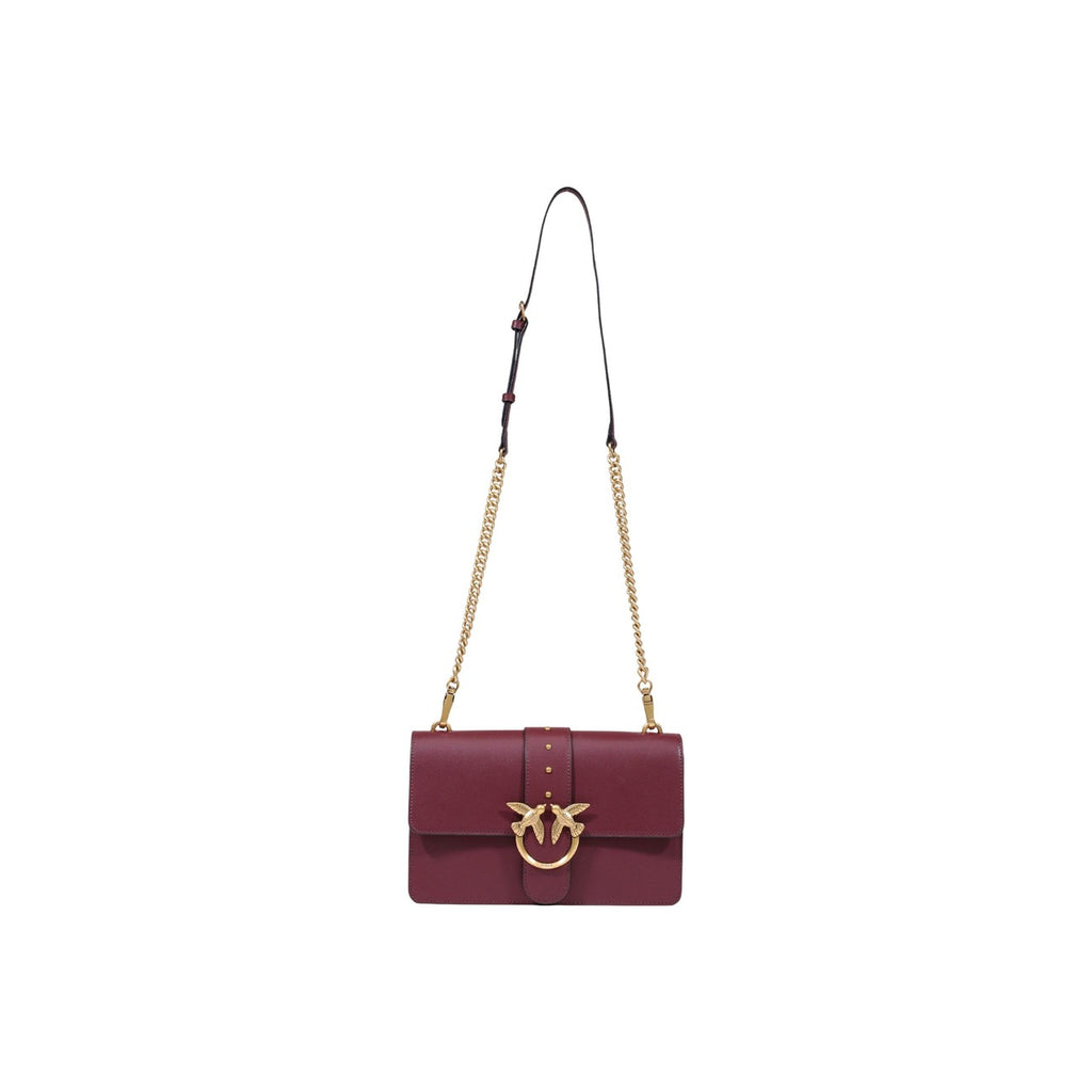 Pinko — Sac Love One Classic St. Vitell en cuir bordeaux femme