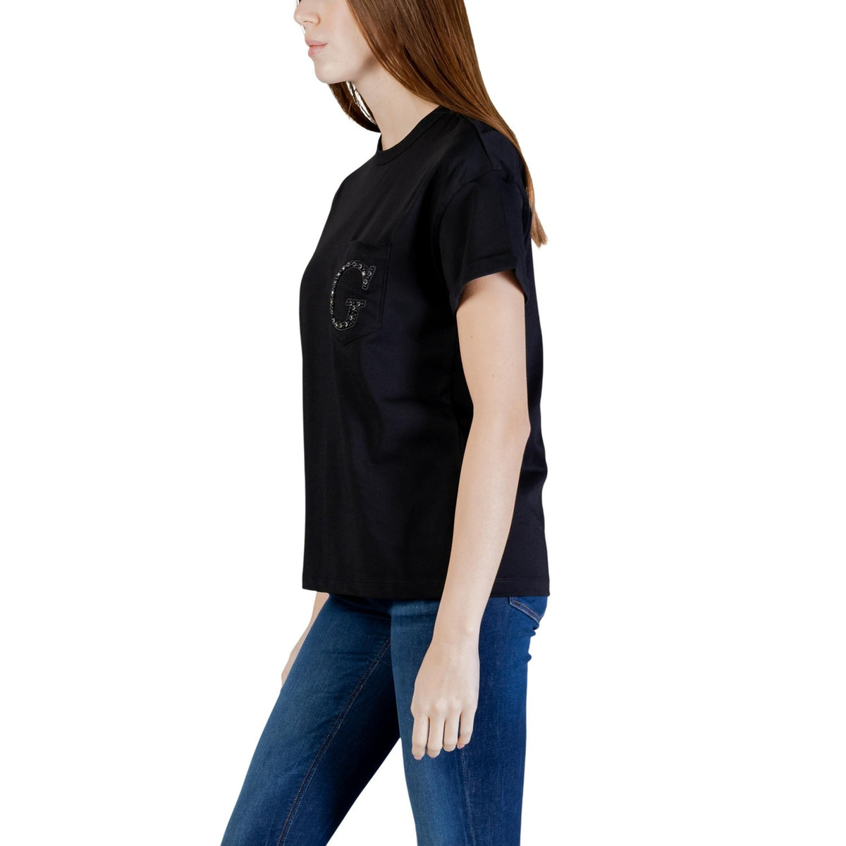 Guess — T-shirt W6gi17 K3037 femme - coloris noir — vue 4