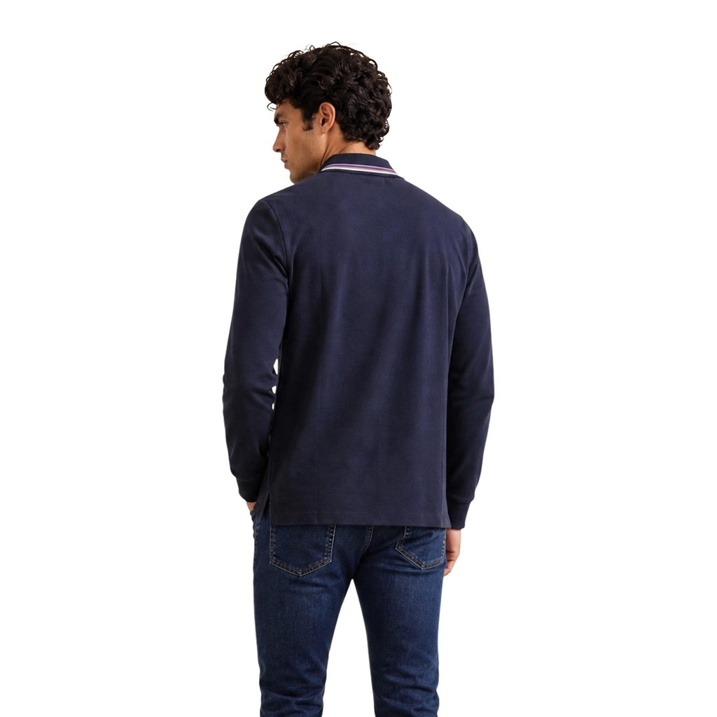 Armani Exchange — Men's long-sleeved polo shirt XM003427 blue — view 2