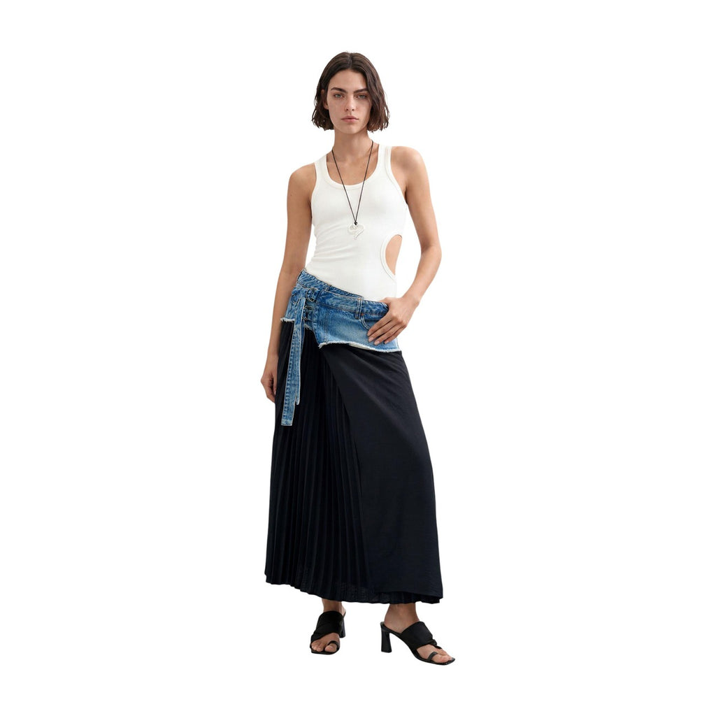Desigual — Zwarte lange rok College voor dames — afbeelding 5