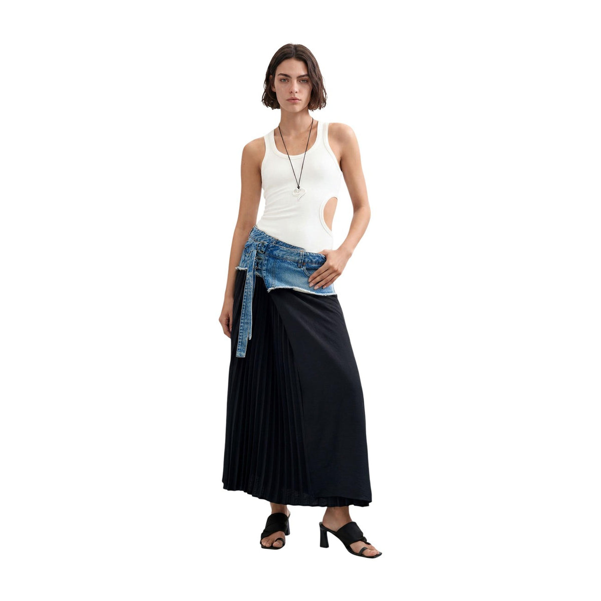 Desigual — Zwarte lange rok College voor dames — afbeelding 5