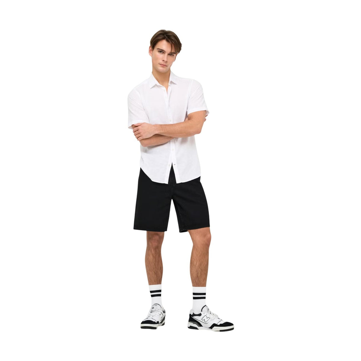 Only & Sons — Men’s black Fade shorts — view 4
