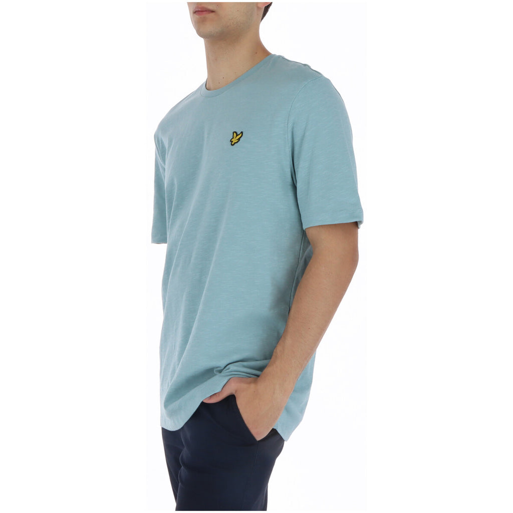 Lyle & Scott — Men’s light blue cotton t-shirt — view 3
