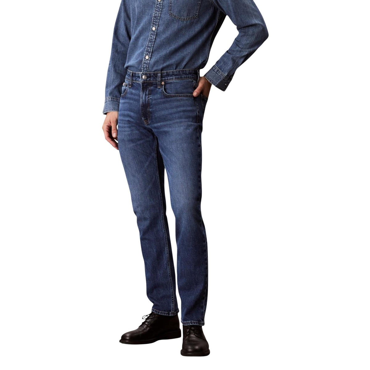 Calvin Klein Jeans — Jean LV04RB735G bleu stretch homme