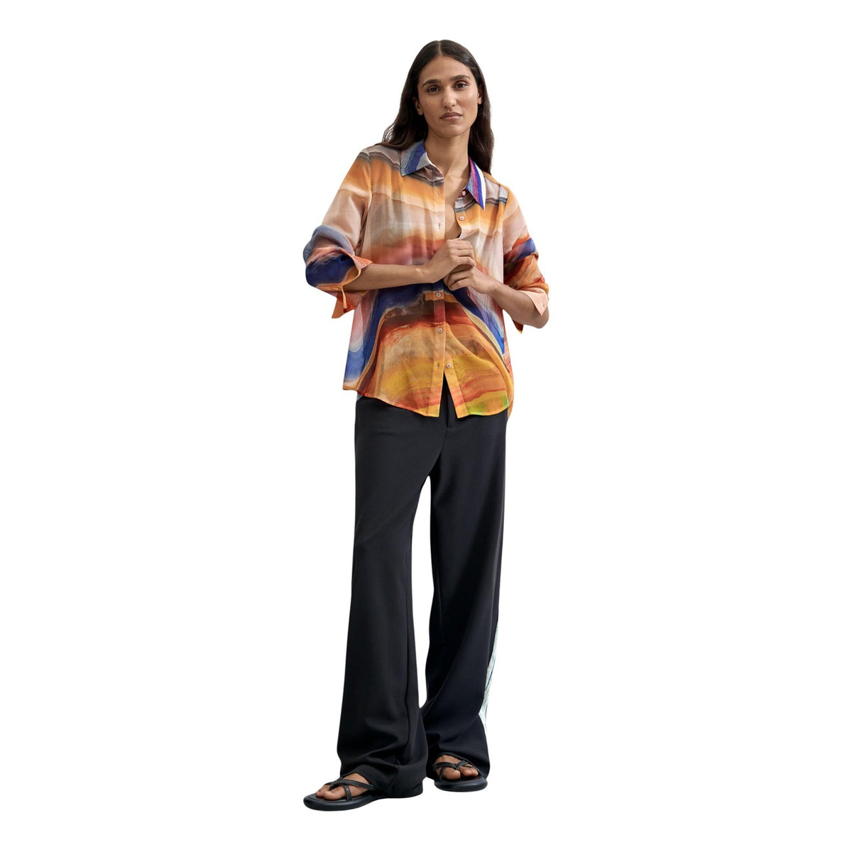 Desigual — Blouse Camsterdam orange femme — vue 2