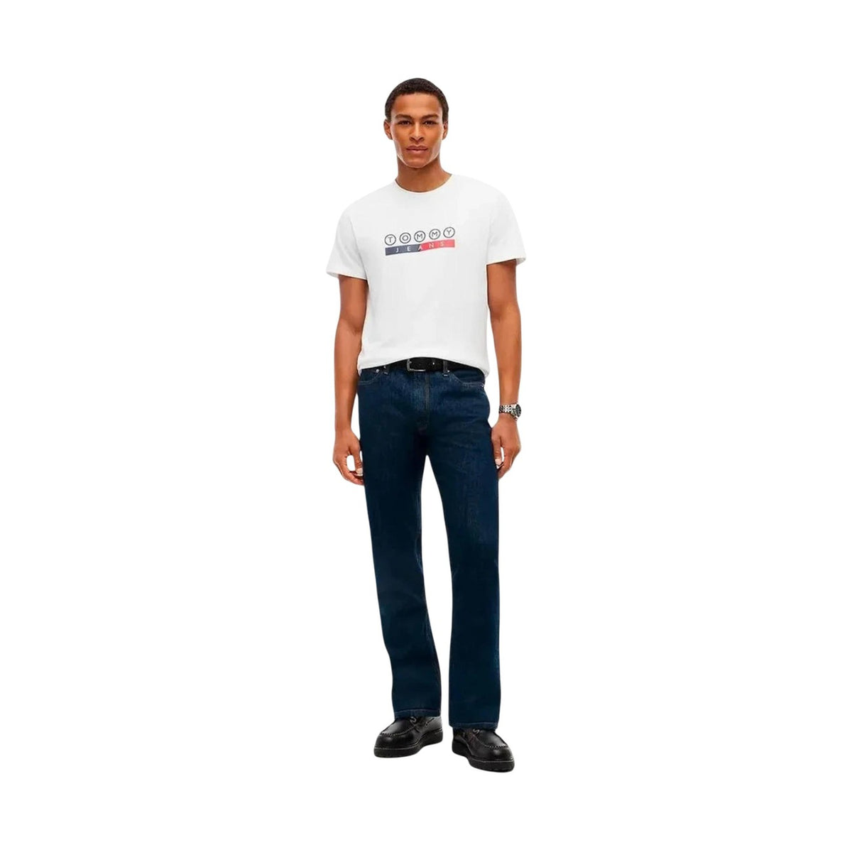 Tommy Jeans — Men’s white organic cotton t-shirt — view 3