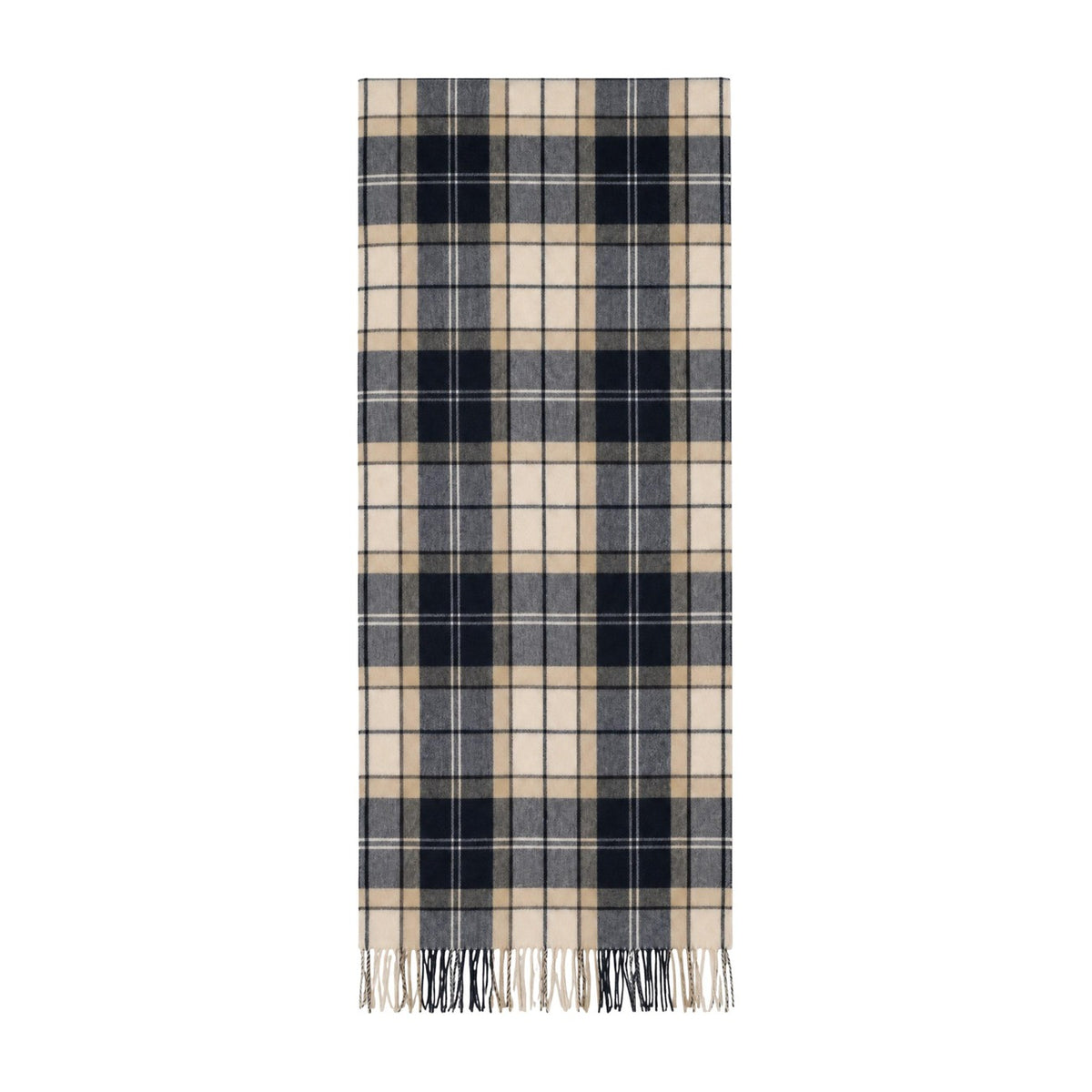 Barbour — Stanway Tartan stole for women — Tartan blue