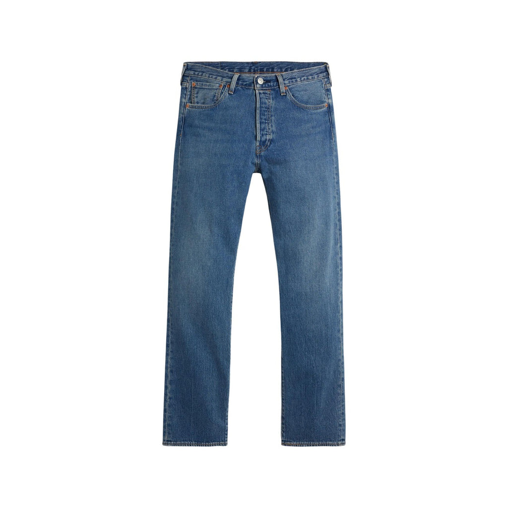 Levi’s — Blaue 501 Original Straight Herrenjeans — Ansicht 5
