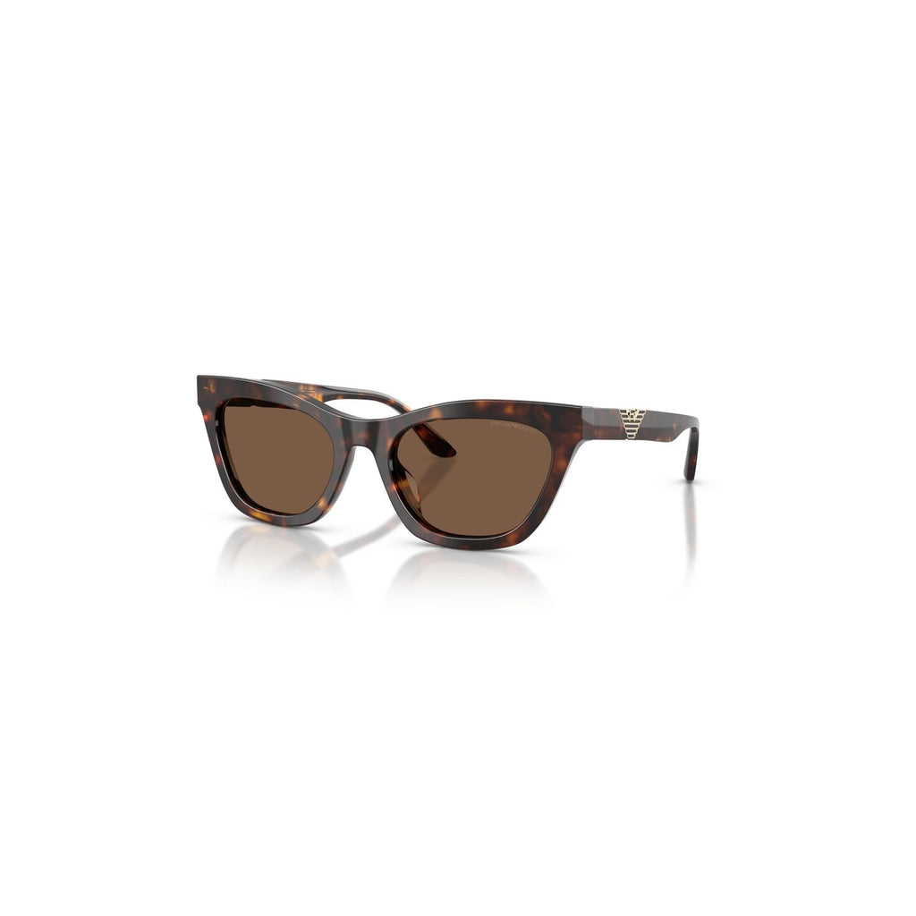 Emporio Armani — Women's 55mm brown acetate cat-eye sunglasses — view 2