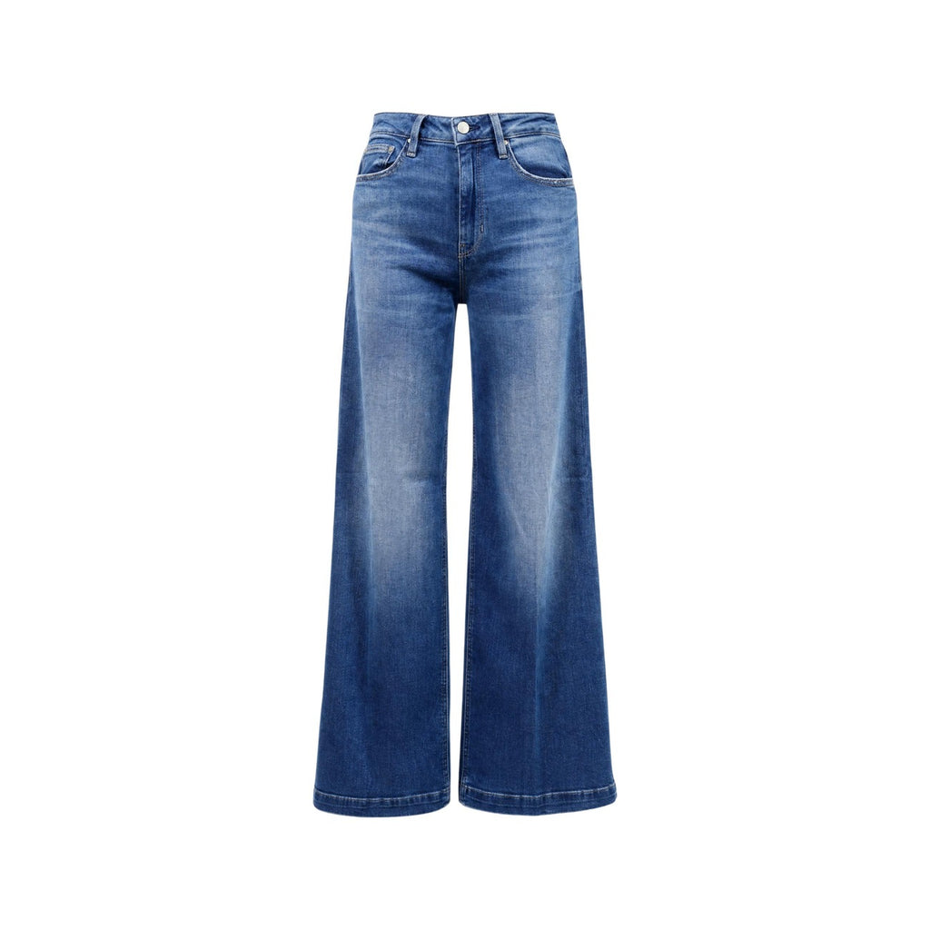 Guess — broek Bellagio Chain Pocke voor dames - kleur blauw — afbeelding 2